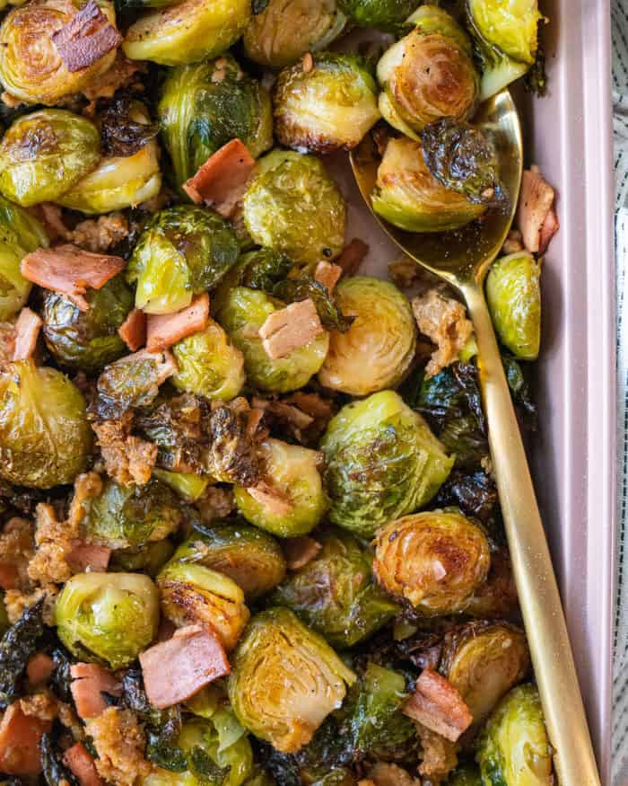 Vegan Roasted Brussel Sprouts