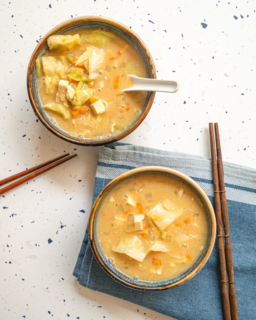 MISO SOUP WITH CABBAGE
