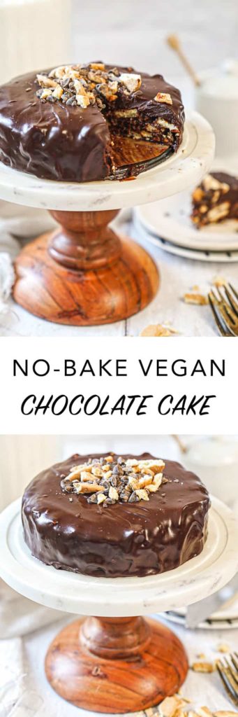 No-Bake Vegan Chocolate Cake Recipe
