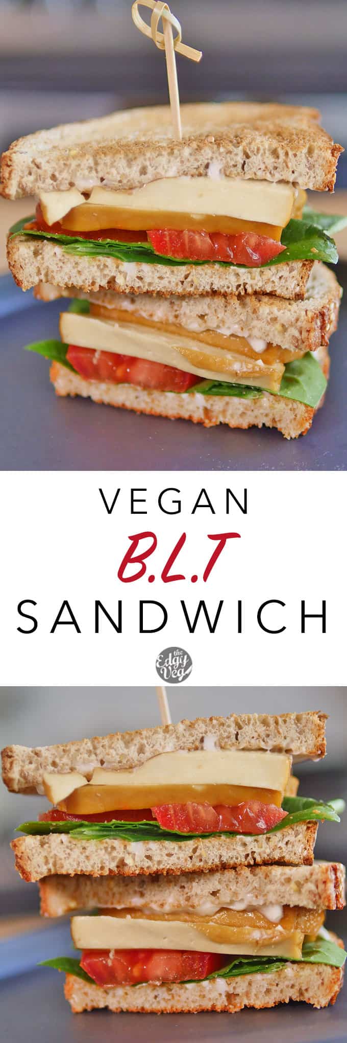 Easy Vegan BLT Toasted Sandwich