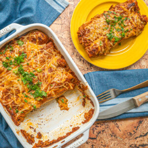 Vegan Cheese Enchiladas