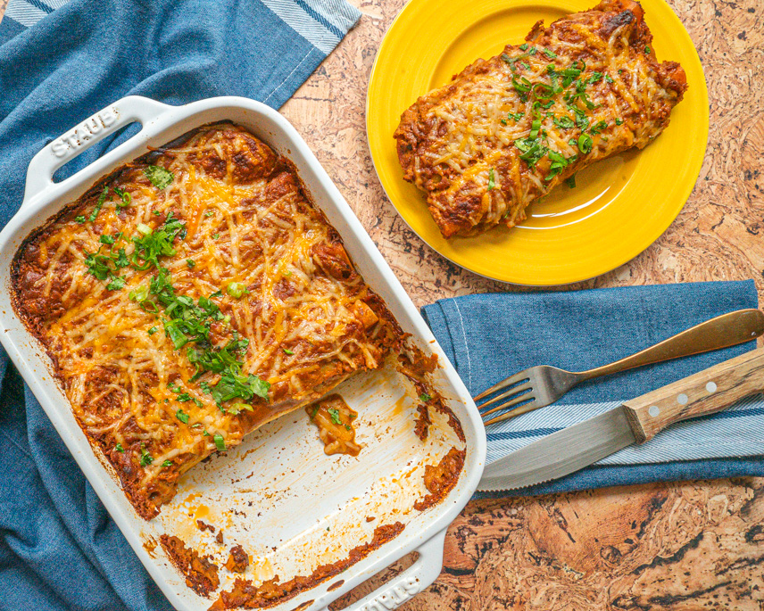 Vegan Cheese Enchiladas