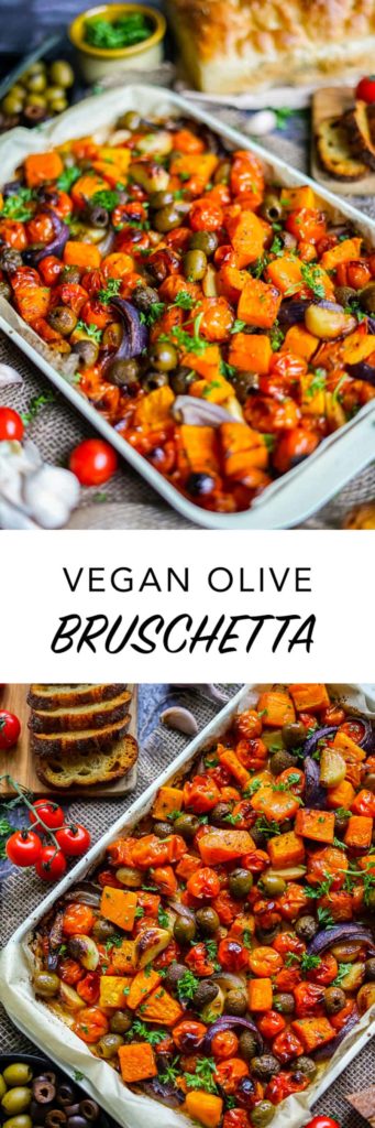 Vegan Olive Bruschetta
